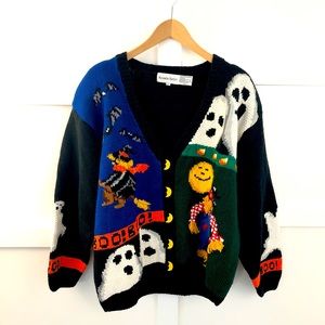Alexandra Bartlett Women‘s Halloween Cardigan Sz L
